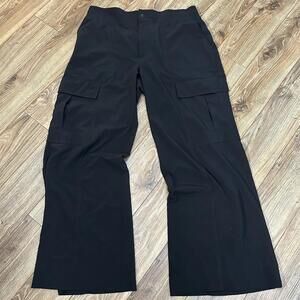 Athleta Chelsea Women's Wide Leg Cargo Pants Black Size 10P Black